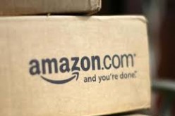 A box from Amazon.com is pictured on the porch of a house in Golden, Colorado July 23, 2008.