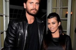 Scott Disick and Kourtney Kardashian attend the opening ceremony of the Calvin Klein Jeans' celebration launch.