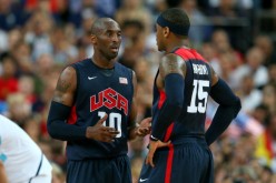 Carmelo Anthony and Kobe Bryant in Team USA, 2012
