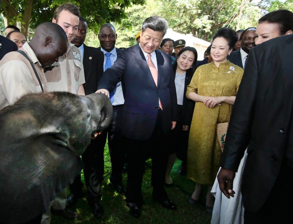 To demonstrate China's dedication, Xi and First Lady Peng Liyuan toured a local wildlife sanctuary called Wild Is Life before officially wrapping up the state visit.