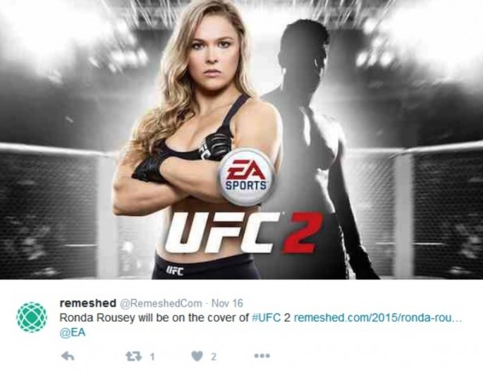 Ronda Rousey will be on the cover of #UFC 2.