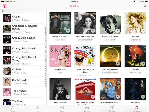 Apple Music scans iTunes collection and gives users access to any tracks it already has on its servers. 