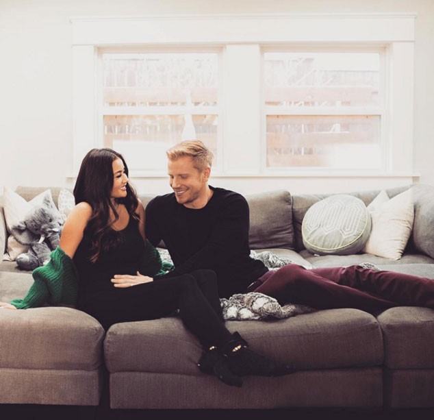 "The Bachelor" couple Sean Lowe and Catherine Giudici have announced they are expecting their first child together via Instagram photos.