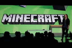  Mojang's 'Director of Fun' Lydia Winters speaks about 'Minecraft' during the Microsoft Xbox E3 press conference at the Galen Center on June 15, 2015 in Los Angeles, California. 