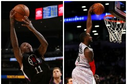 Los Angeles Clippers' Jamal Crawford (L) and Minnesota Timberwolves Shabazz Muhammad. L.A. could deal Crawford in exhange for Muhammad if the Wolves agree.