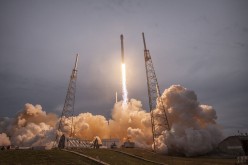 SpaceX's Falcon 9 rocket launches for the Thales mission.