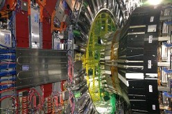 The CMS and ATLAS detectors of CERN's Large Hadron Collider.                 