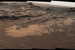 This May 22, 2015, view from the Mast Camera (Mastcam) in NASA's Curiosity Mars rover shows the 
