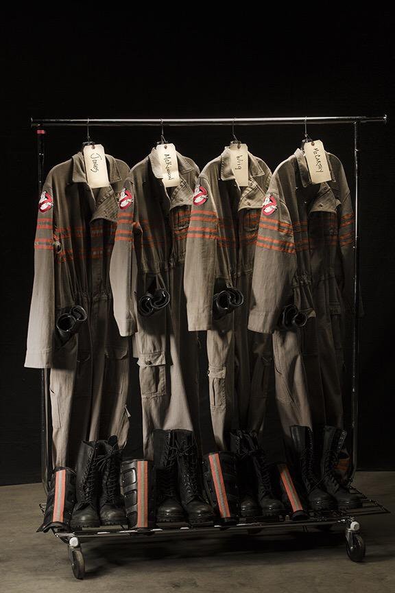 "Ghostbusters" suits: Director Paul Feig teases the 80's comedy flick on Twittter, June 2015.