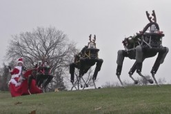Happy holidays from Boston Dynamics' dystopian robotic reindeer, Spot.