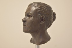Reconstruction of Ballynahatty Neolithic skull by Elizabeth Black. Her genes tell us she had black hair and brown eyes.