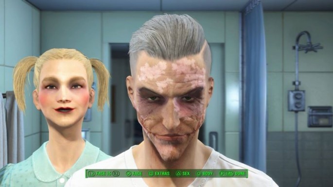 The Joker and Harley Quinn creations from the hit video game, "Fallout 4." These are some of the best celebrity designs we've seen from a video game in a long time.