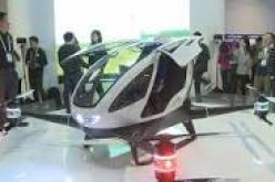 Chinese drone maker Ehang reveals world’s first single passenger-carrying drone.  