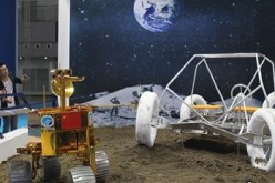 A prototype of the manned moon rover was shown at the 11th China Chongqing Hi-tech Fair in 2014, as part of China's efforts to send manned missions to the moon in the future.