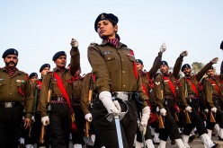 Indian Soldiers Practice Ahead Of Republic Day