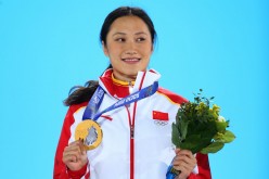 China speed skating Olympic champion Zhang Hong.