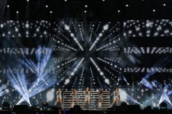 South Korean girl group KARA performs during the 27th Golden Disk Awards in Sepang.