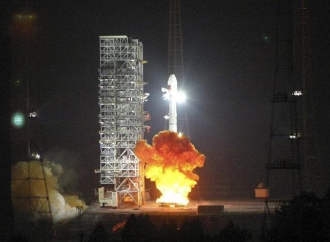 A Long March 3C, carrying the sixth Beidou navigational satellite, lifts off from the Xichang Satellite Launch Center, Sichuan Province, in 2010. 