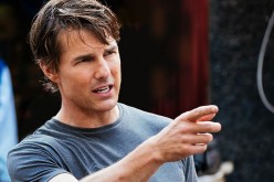 Tom Cruise on the set of 
