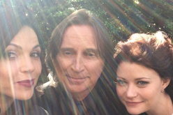 Lana Parrilla, Robert Carlyle and Ginnifer Goodwin play Regina Mills, Mr Gold and Mary Margaret Blanchard, respectively, in the ABC fairy tale dramatic series 
