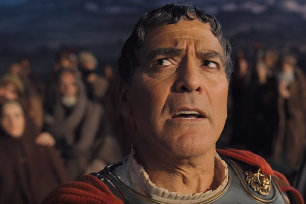 George Clooney played a dim-witted actor named Baird Whitlock in "Hail, Caesar!," which was written and directed by Ethan Coen and Joel Coen.