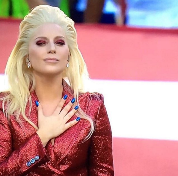 Lady Gaga Super Bowl 50 National Anthem performance