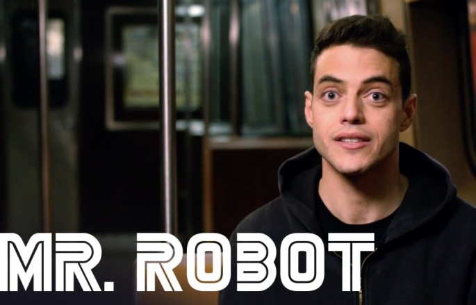 Rami Malek promoting "Mr. Robot" season 2, which premieres this summer.