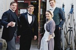 Brendan Coyle (far left) played valet John Bates in the popular  ITV drama Downton Abbey.