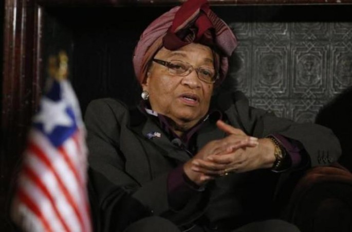 Liberian President Ellen Johnson Sirleaf praised the Chinese government for extending assistance to help rebuild its military.