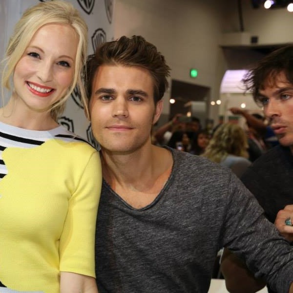 "The Vampire Diaries" stars Candice King, Paul Wesley and Ian Somerhalder as  Caroline Forbes, Stefan Salvatore and Damon Salvatore, respectively.