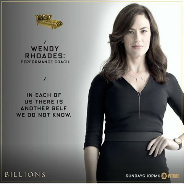 Maggie Siff plays the lead role of Wendy Rhoades in Showtime's "Billions" TV series.