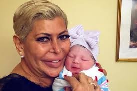 Angela Raiola, better known as Big Ang, is seen here with her sixth grandchild, Anjolie Scotto. The star died due to lung cancer on Feb. 18, Thursday.