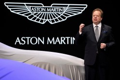 Aston Martin CEO Andy Palmer speaks during the 85th International Motor Show in Geneva, Switzerland, on March 3, 2015.