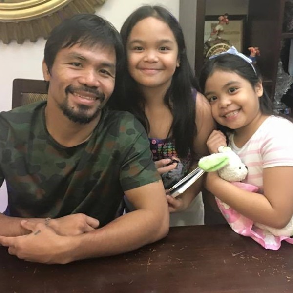 Filipino boxing champ Manny Pacquiao has two daughters named Mary Divine Grace and Queen Elizabeth.