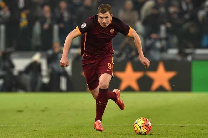 Roma striker Edin Džeko.