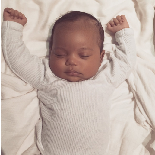 Kim Kardashian introduced her second child Saint West on the occasion of her late father's birthday.