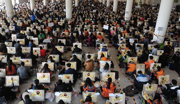 The College Entrance Exam For Art Opens In Shandong