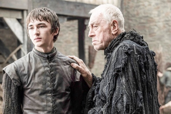 The HBO series "Game of Thrones" stars Isaac Hempstead Wright and Max von Sydow as Bran Stark and the Three-Eyed Raven, respectively. 