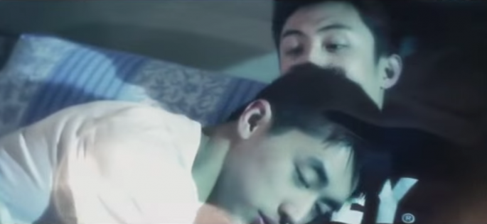 A screenshot from the gay drama 'Addiction,' which has been banned by the censor board in China.