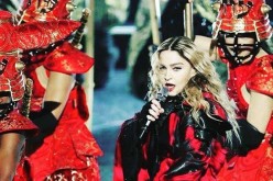 Madonna performs in one of her concerts for the 'Rebel Heart' world tour