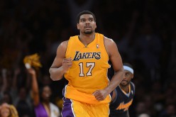 Former Los Angeles Lakers center Andrew Bynum.