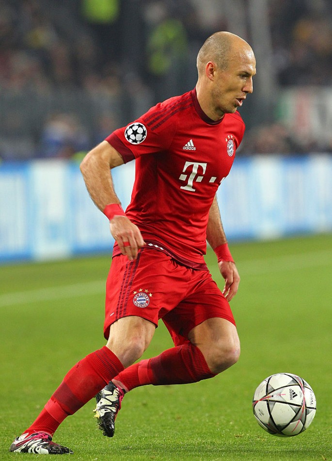 Bayern Munich winger Arjen Robben.