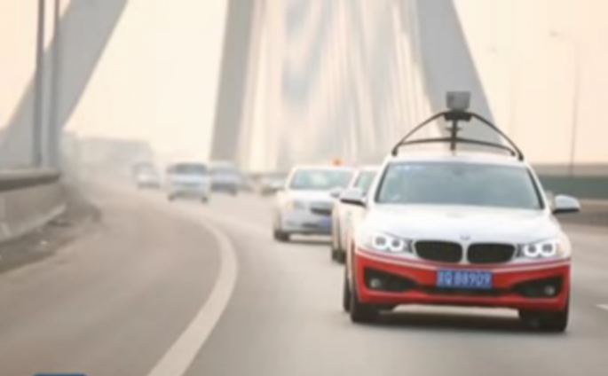 Baidu conducted a successful road test of its driverless car in China in Dec. 2015.