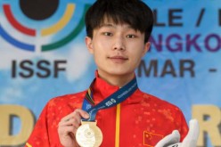 Chinese pistol shooter Zhang Fusheng.