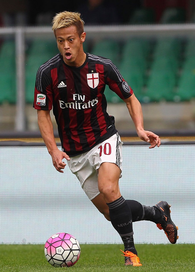 AC Milan winger Keisuke Honda.