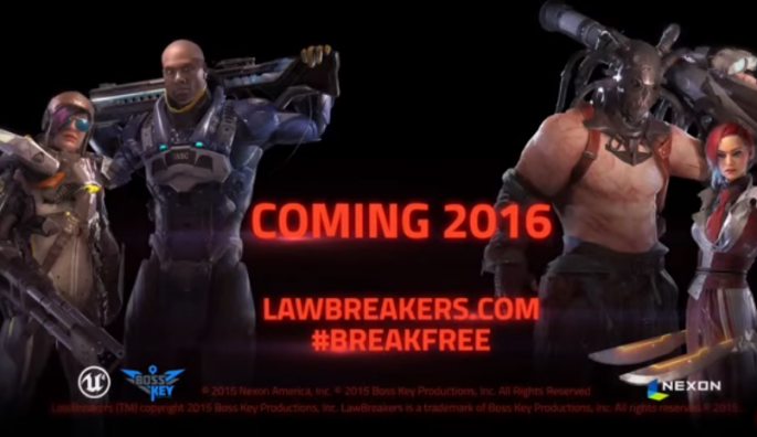 "LawBreakers" will be coming this 2016 with all new features and character design.