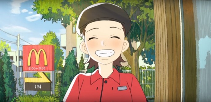 A "Mirai no Watashi" (The Future Me) video of a novice employee named Sumire.