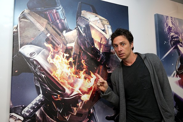 'In Dubious Battle' actor Zach Braff visits the 'Destiny' booth during E3 2015 at Los Angeles Convention Center on June 17, 2015 in Los Angeles, California.