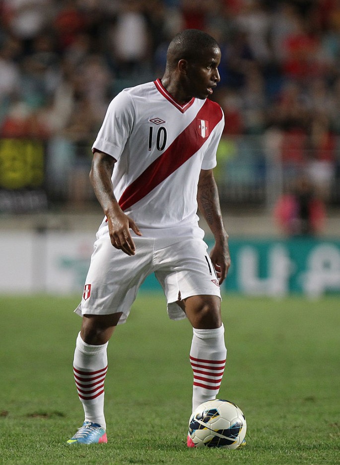 Peru winger Jefferson Farfan.