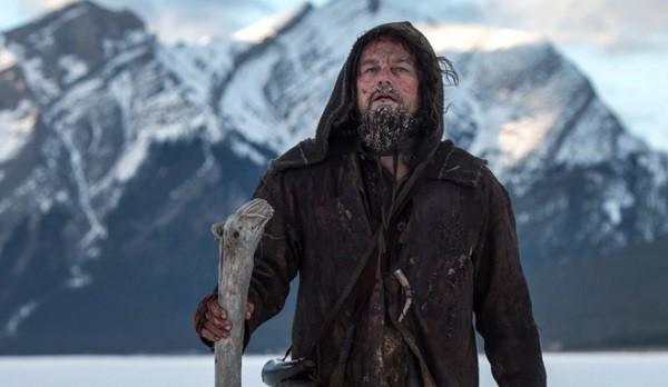 Actor Leonardo DiCaprio portrays the character of Hugh Glass in "The Revenant"